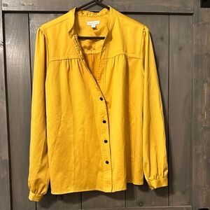 Charter Club Mustard Yellow Blouse